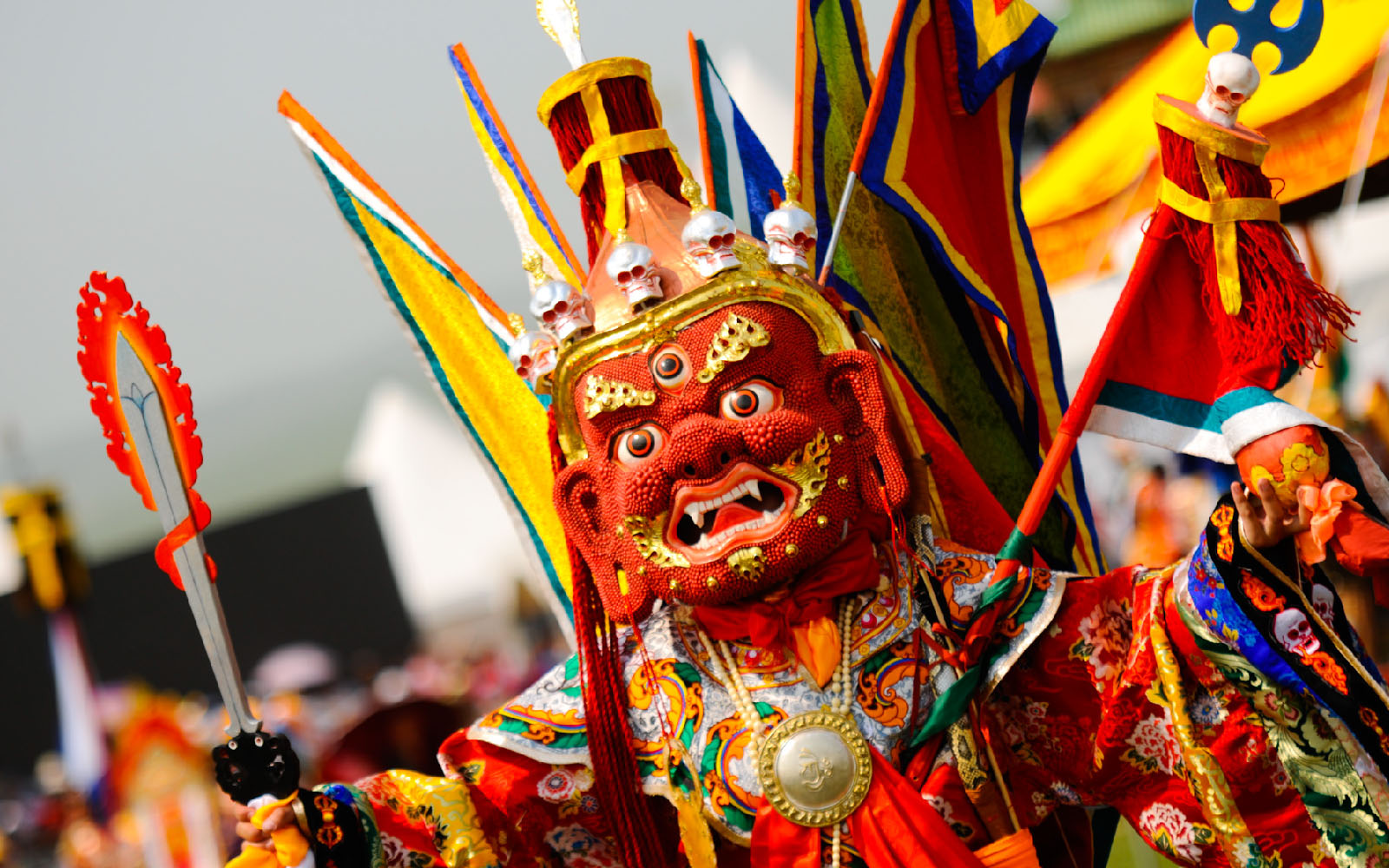 蒙古传统佛教节日“丹喜格”。